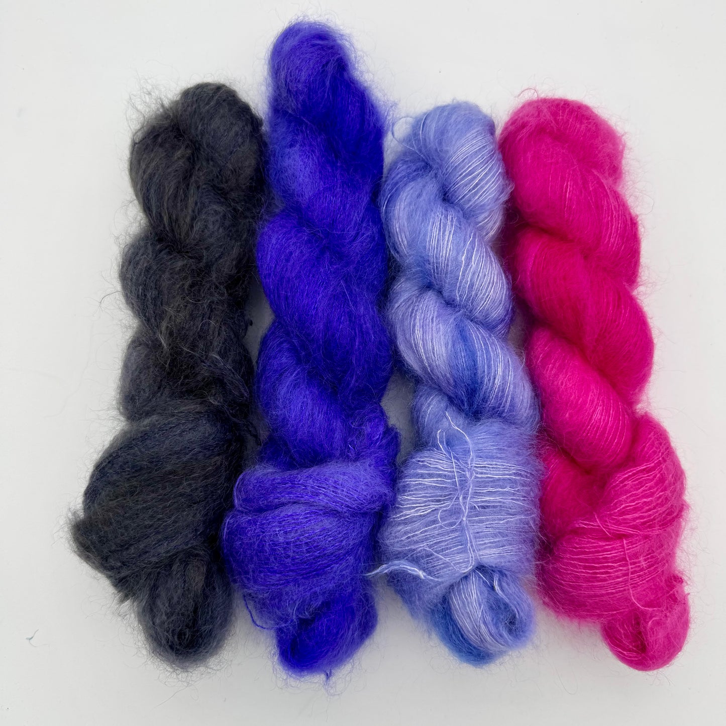 Fluffy Bundle: Purple Fun (4 skeins)
