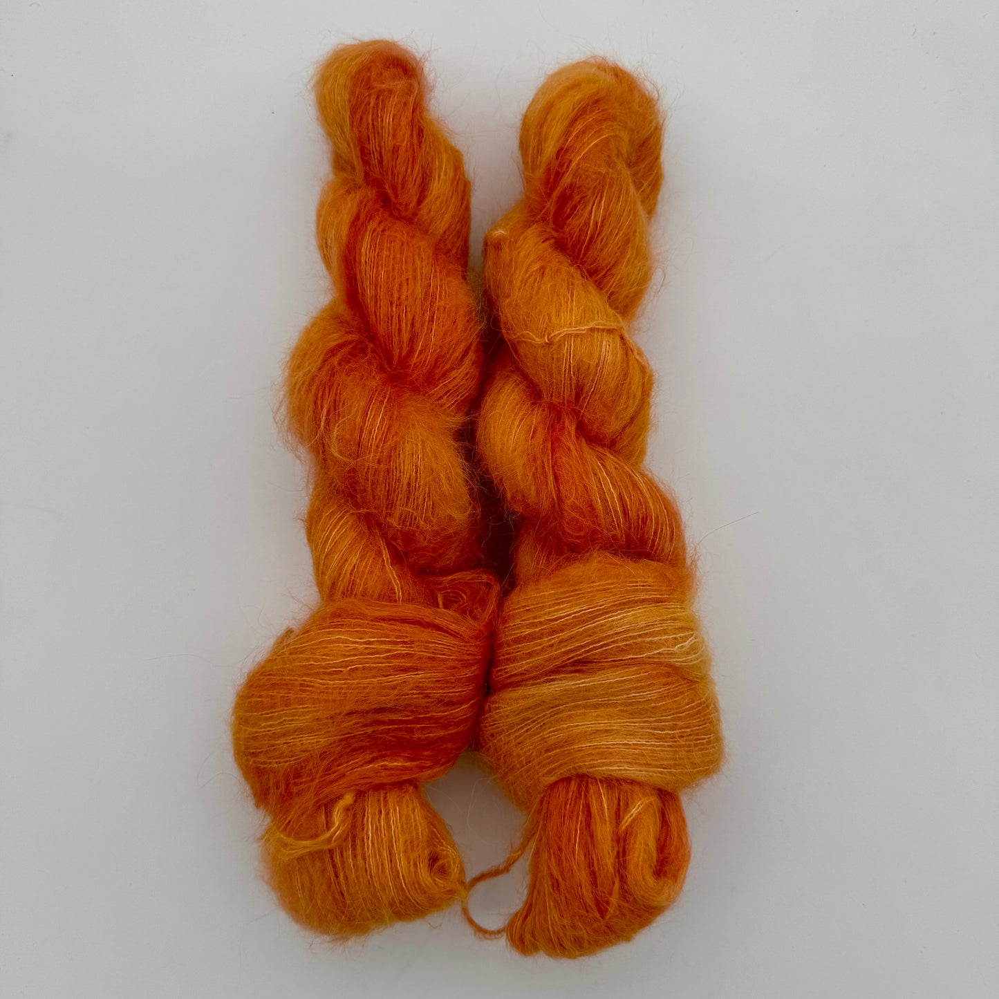 Alpaca Suri Fluff: Orange Paradox